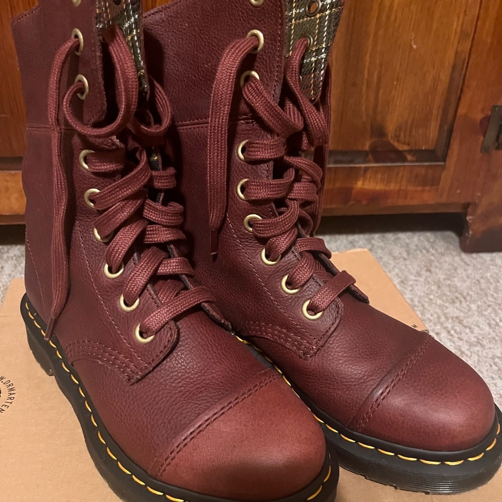 Dr Martin’s Aimilita Women's Grizzly Leather Tall Boots